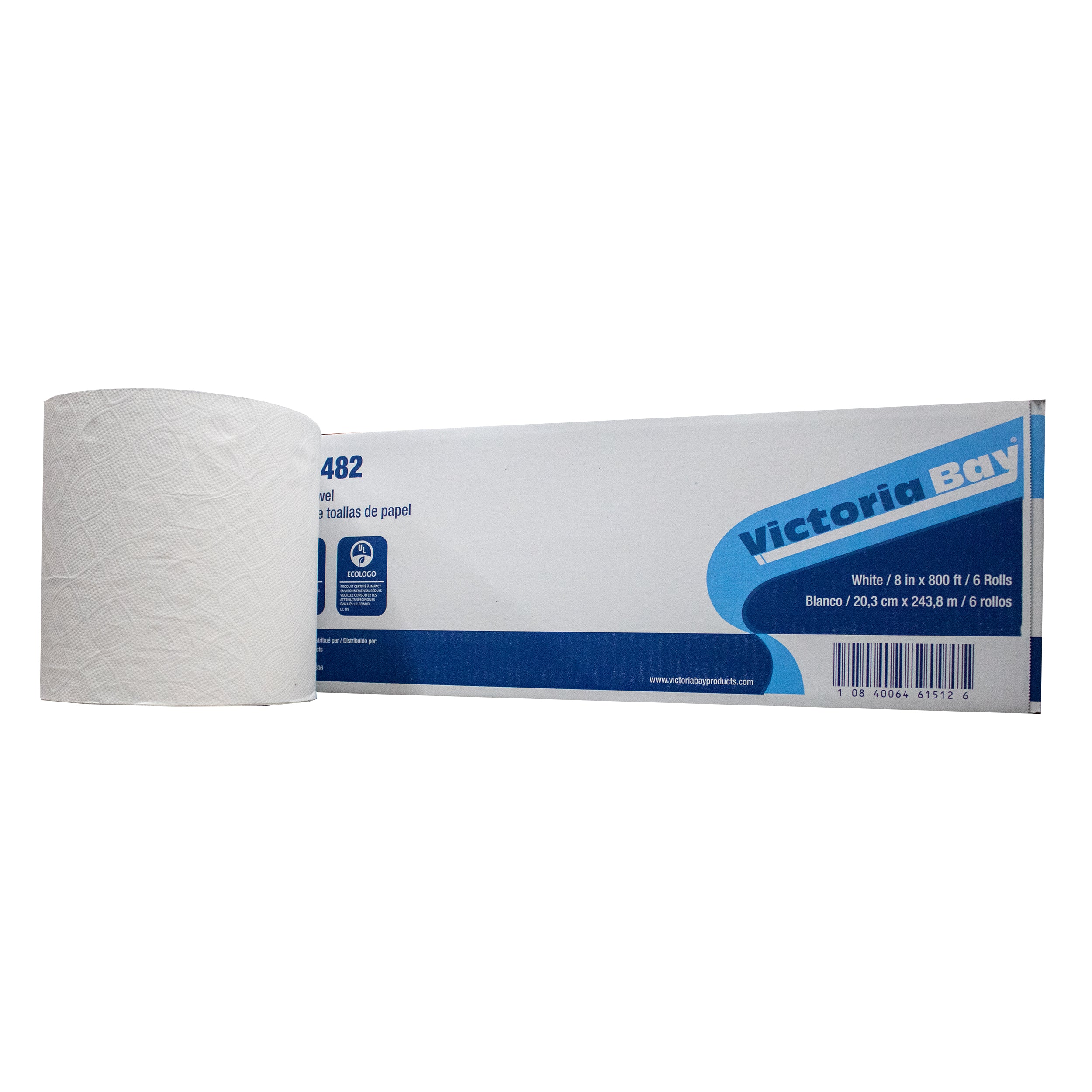 Vicbay 101482 Roll Towel 800ft 6rolls/cs